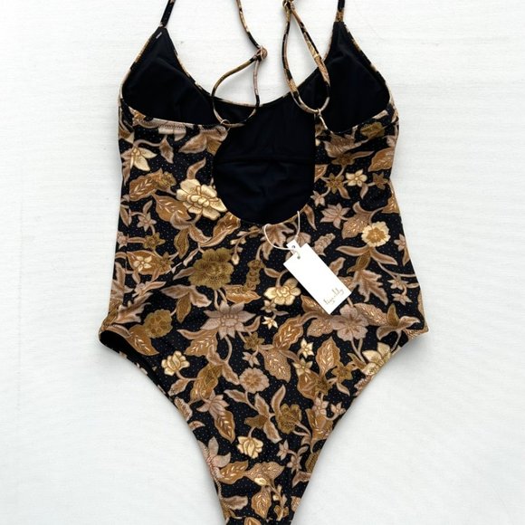 Tigerlily Soraya Stevie Ebony Floral Swim Bathing Suit - Picture 5 of 5